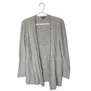 EUC- Eileen Fisher Heathered grey open front cardigan -XS